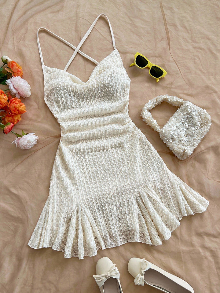 Rochie mini SHEIN, portocaliu