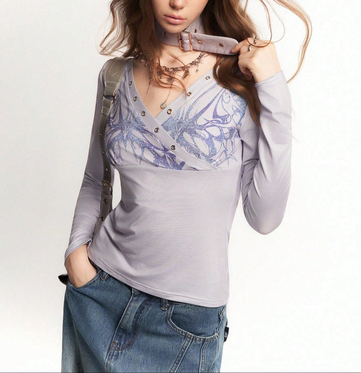 Bluză Romwe by Shein, mov