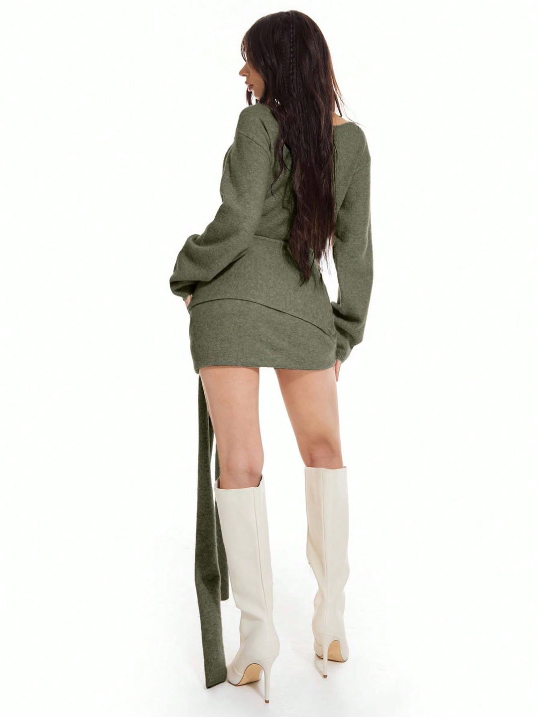 Rochie mini SHEIN, verde