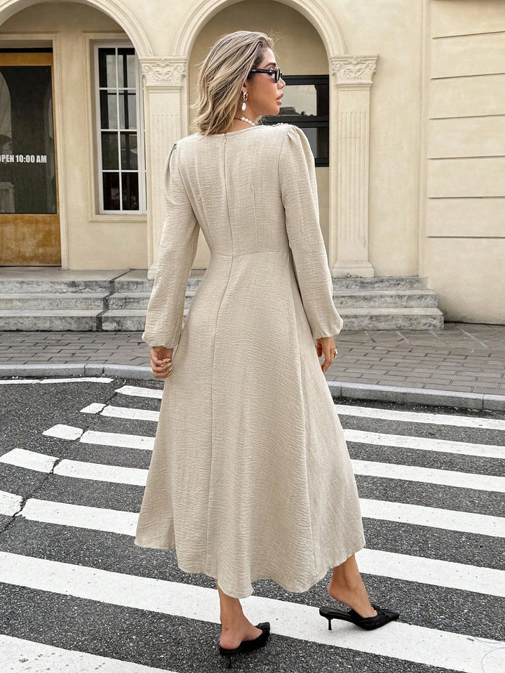 Rochie maxi Shein, crem