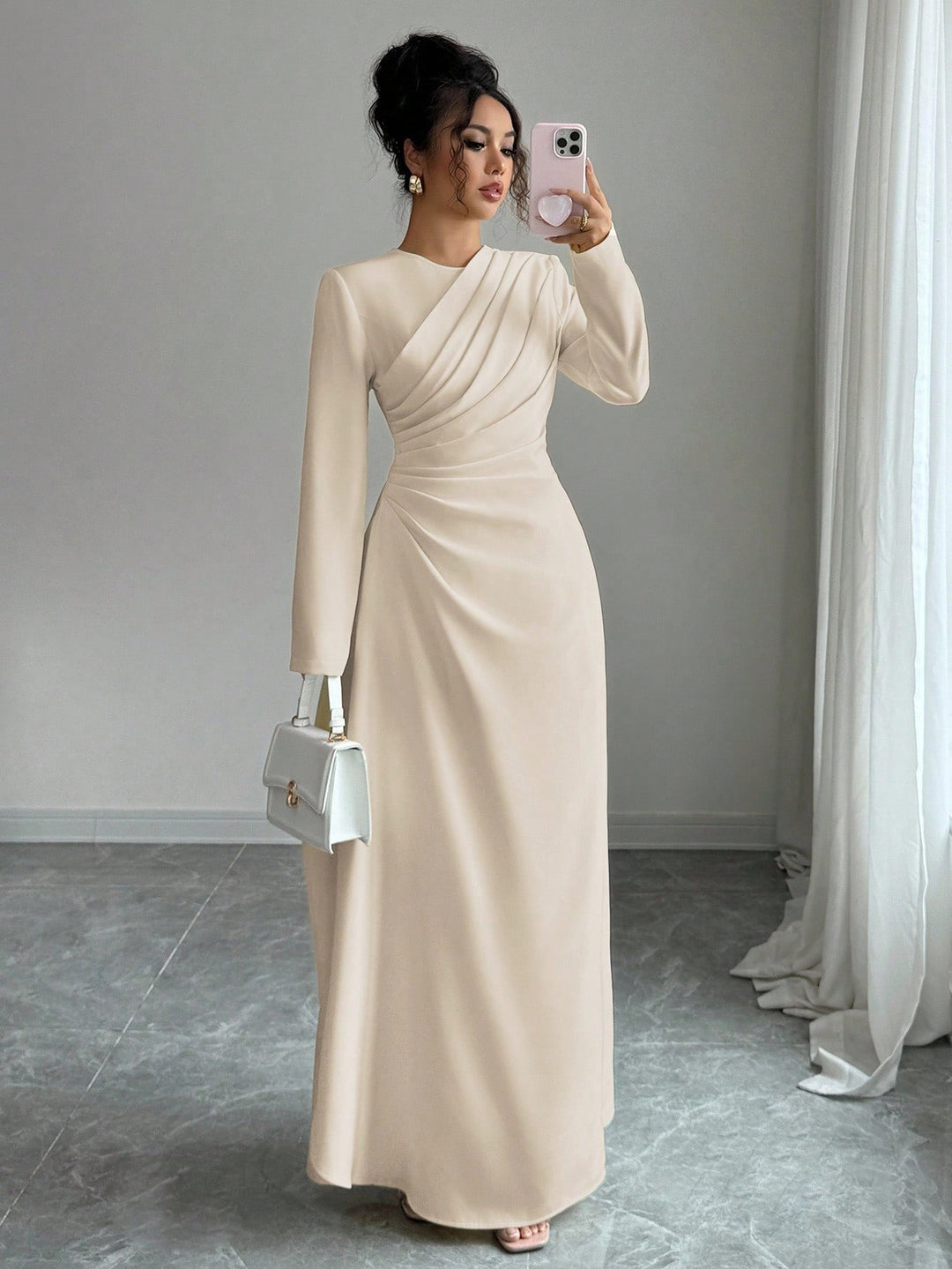 Rochie maxi SHEIN, portocaliu