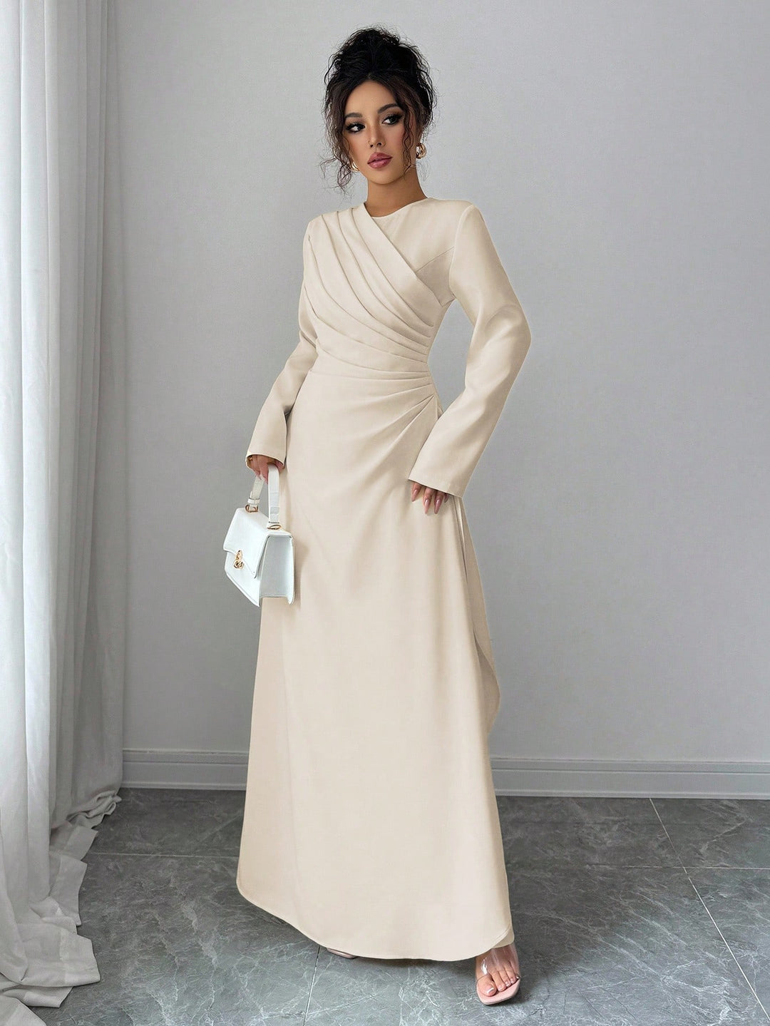 Rochie maxi SHEIN, portocaliu
