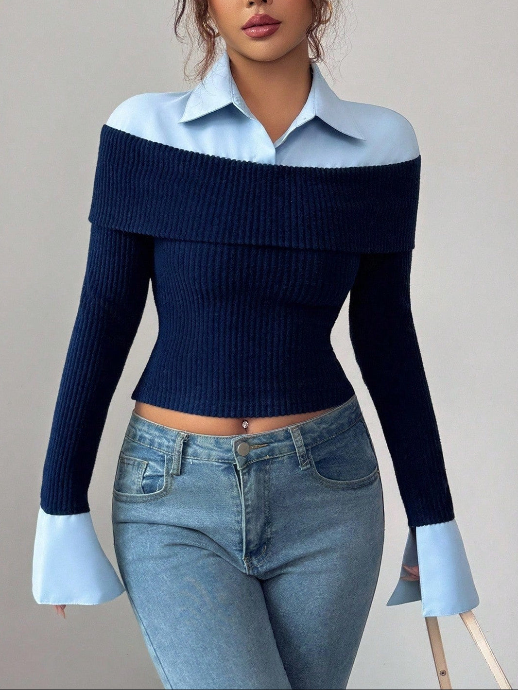 Bluză SHEIN, albastru