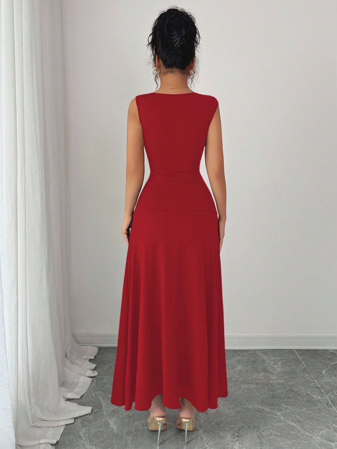 Rochie midi SHEIN, roșu