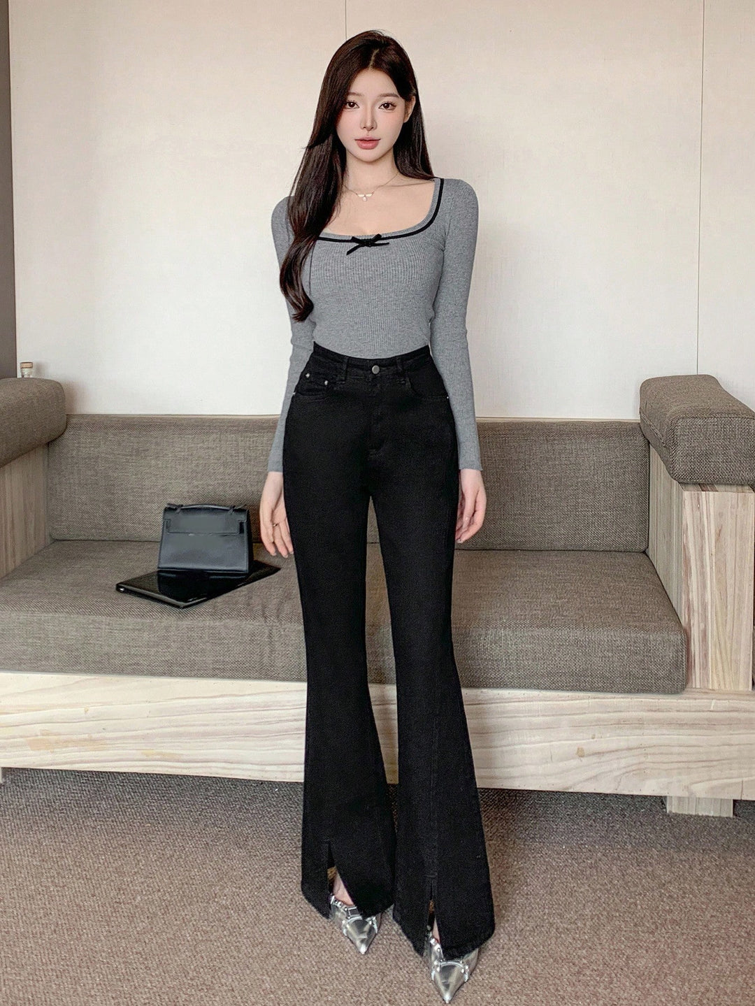 Jeans SHEIN, negru