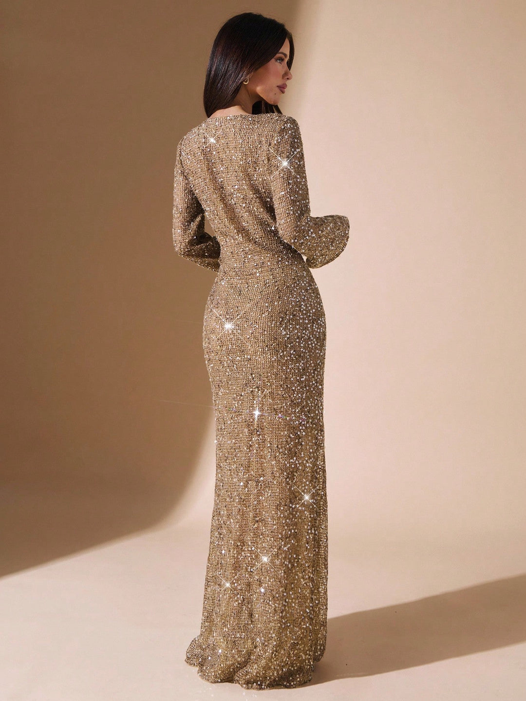 Rochie maxi SHEIN, maro