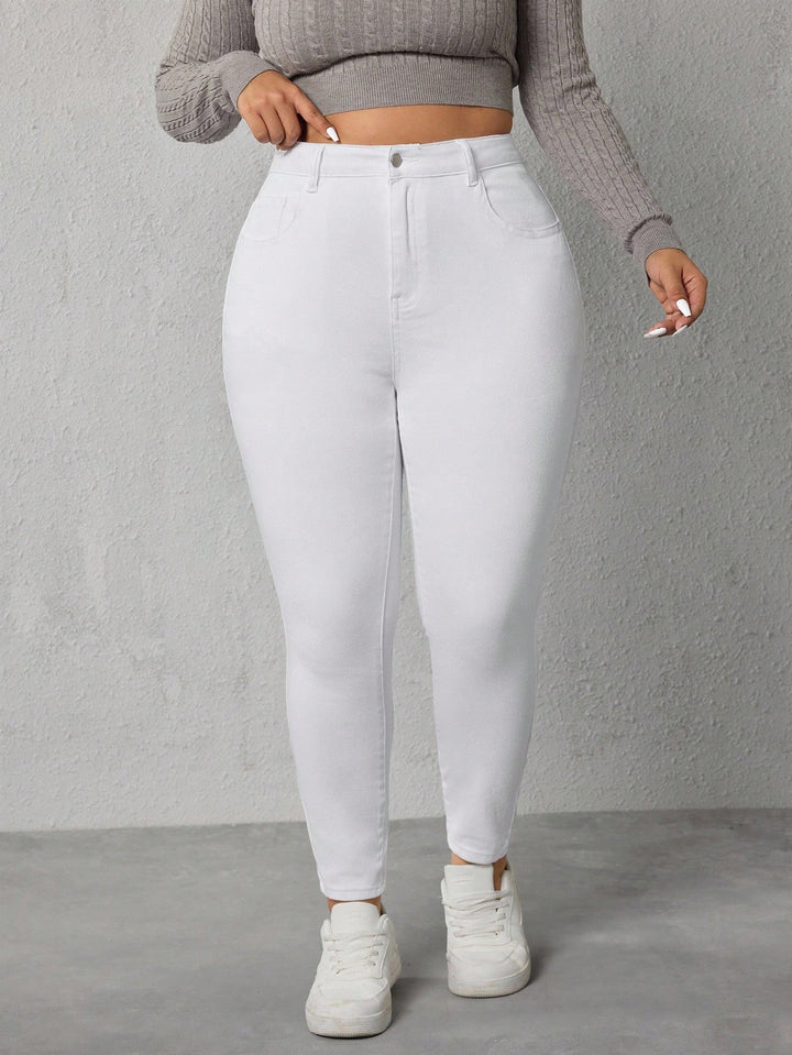 Jeans, SHEIN, fehér