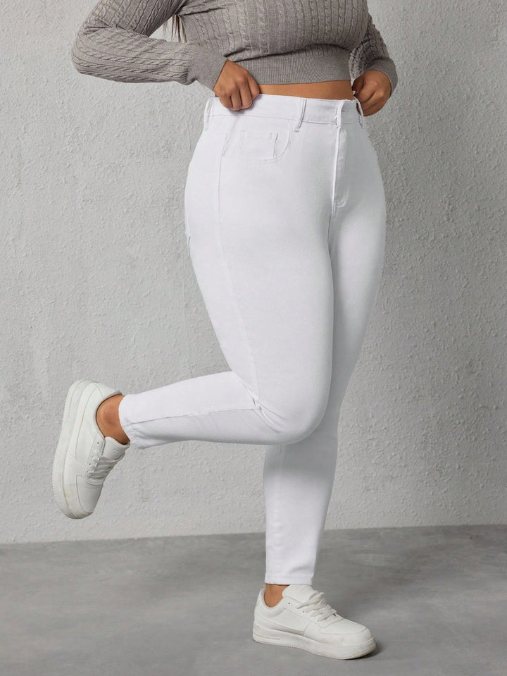 Jeans, SHEIN, fehér