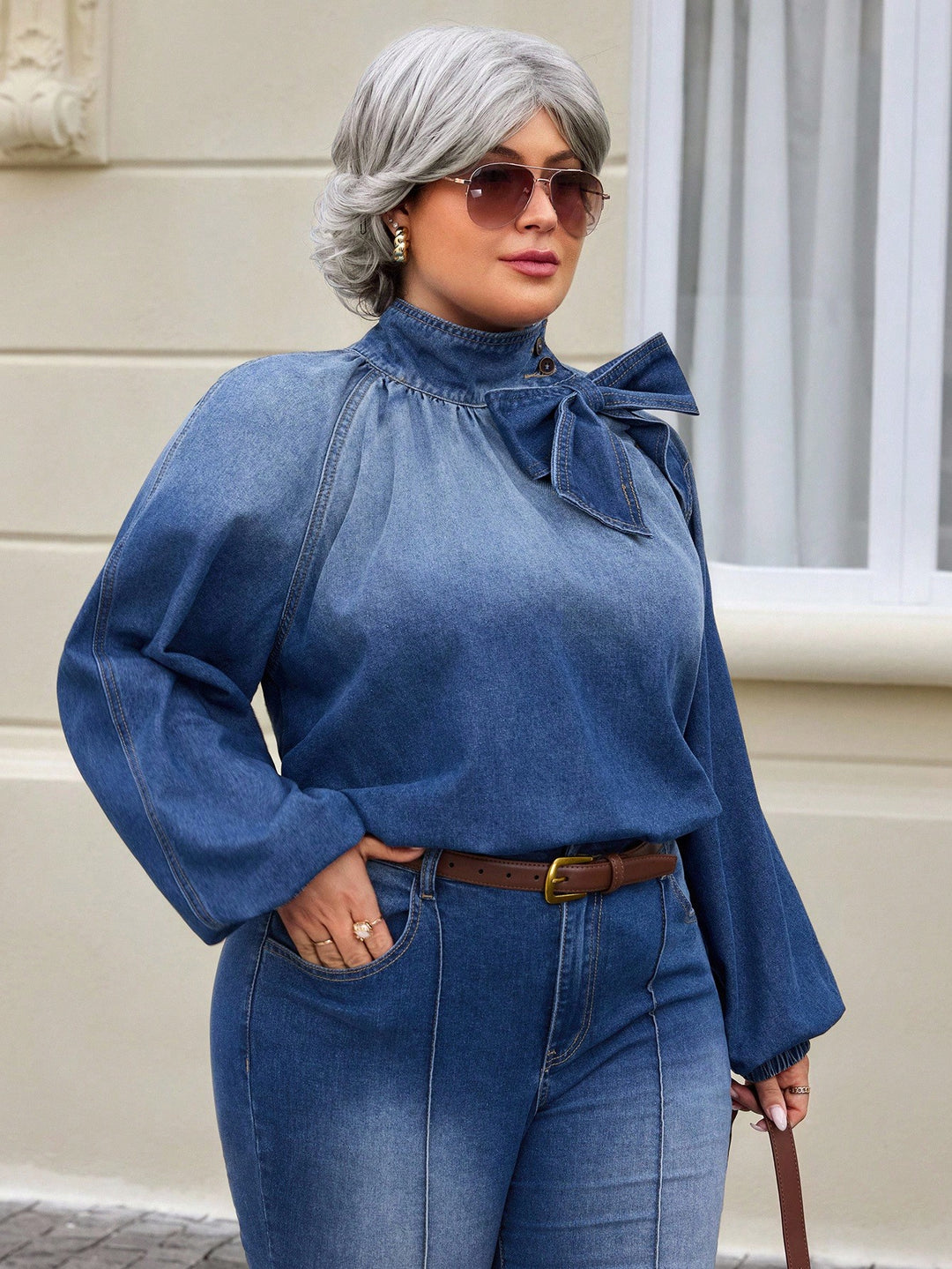 Top SHEIN, albastru