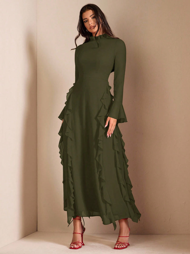 Rochie maxi SHEIN, kaki
