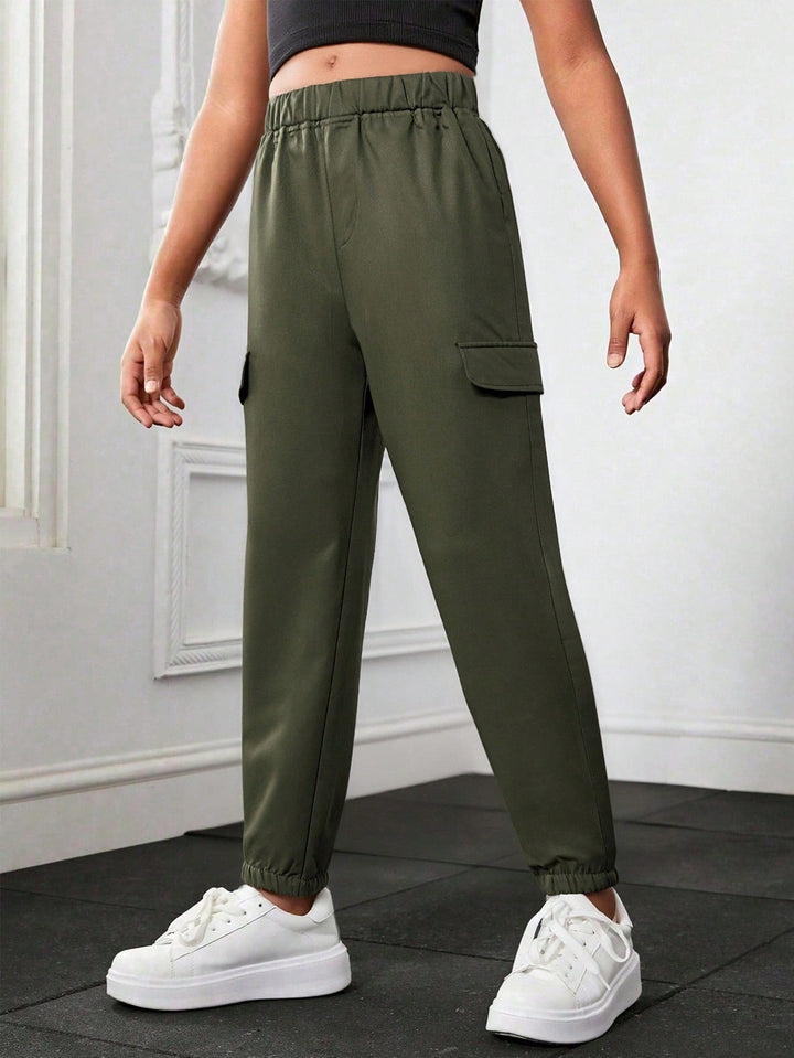Nadrág SHEIN, khaki