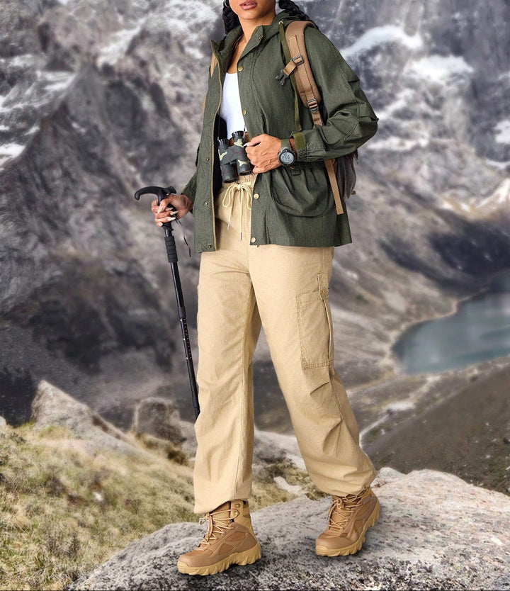 SHEIN Puffos dzseki, khaki