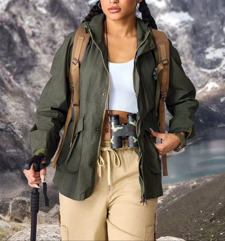 SHEIN Puffos dzseki, khaki
