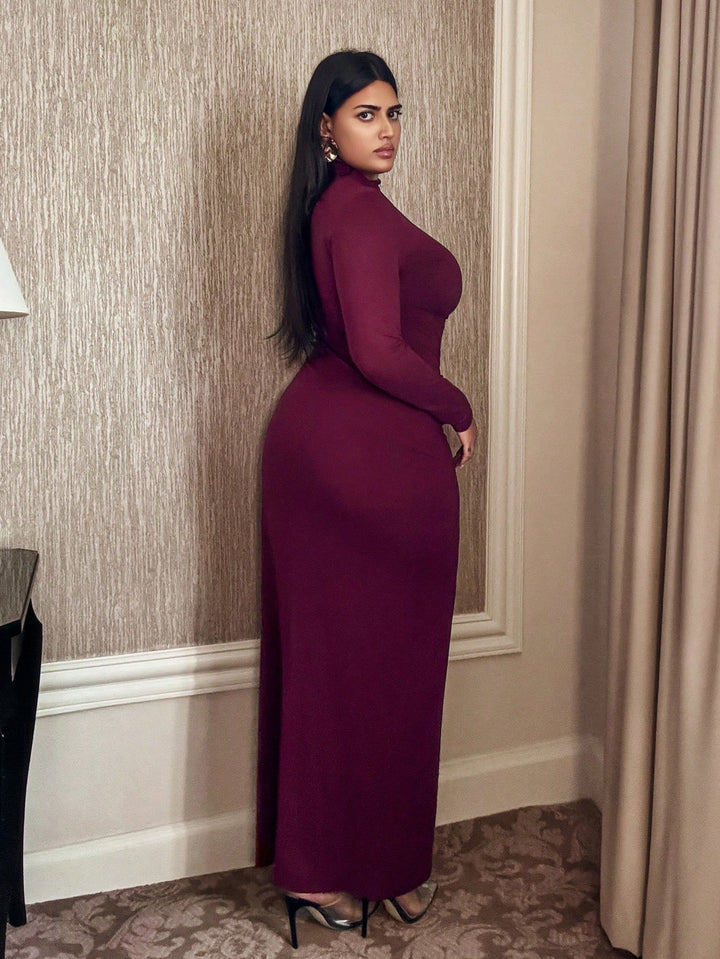 Rochie maxi SHEIN, vișiniu