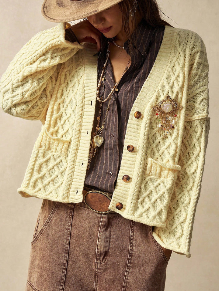 Cardigan SHEIN, galben