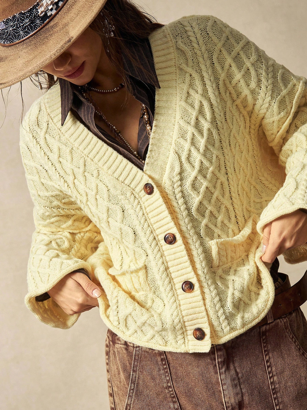 Cardigan SHEIN, galben
