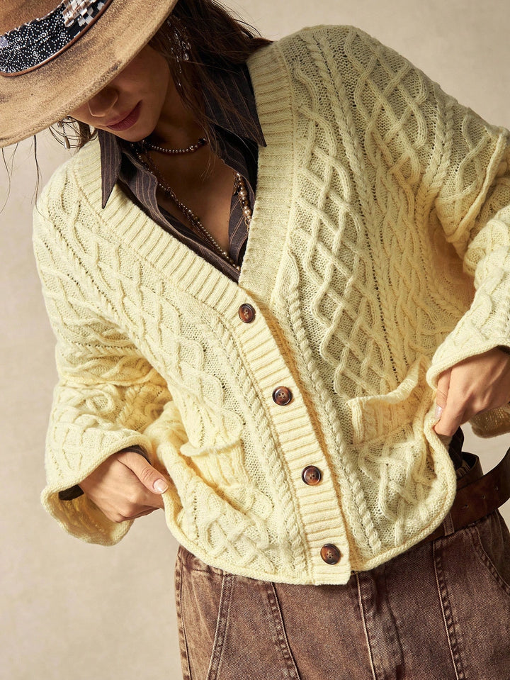 Cardigan SHEIN, galben