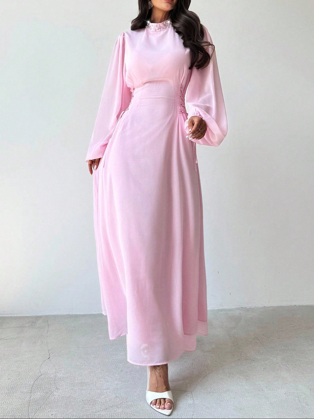 Rochie maxi Shein, roz