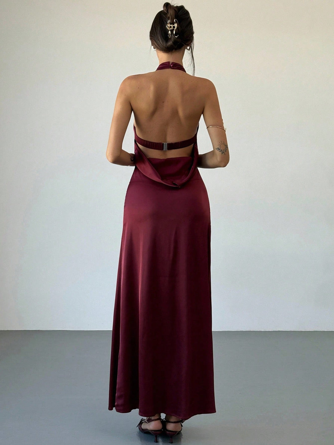 Rochie maxi SHEIN, vișiniu
