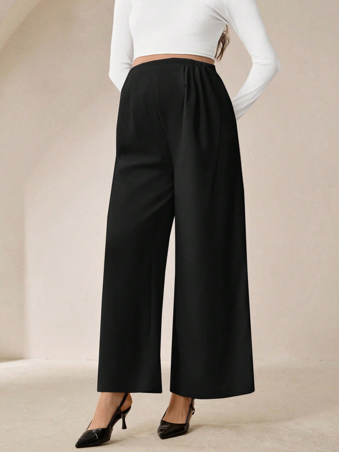 Pantaloni SHEIN, negru