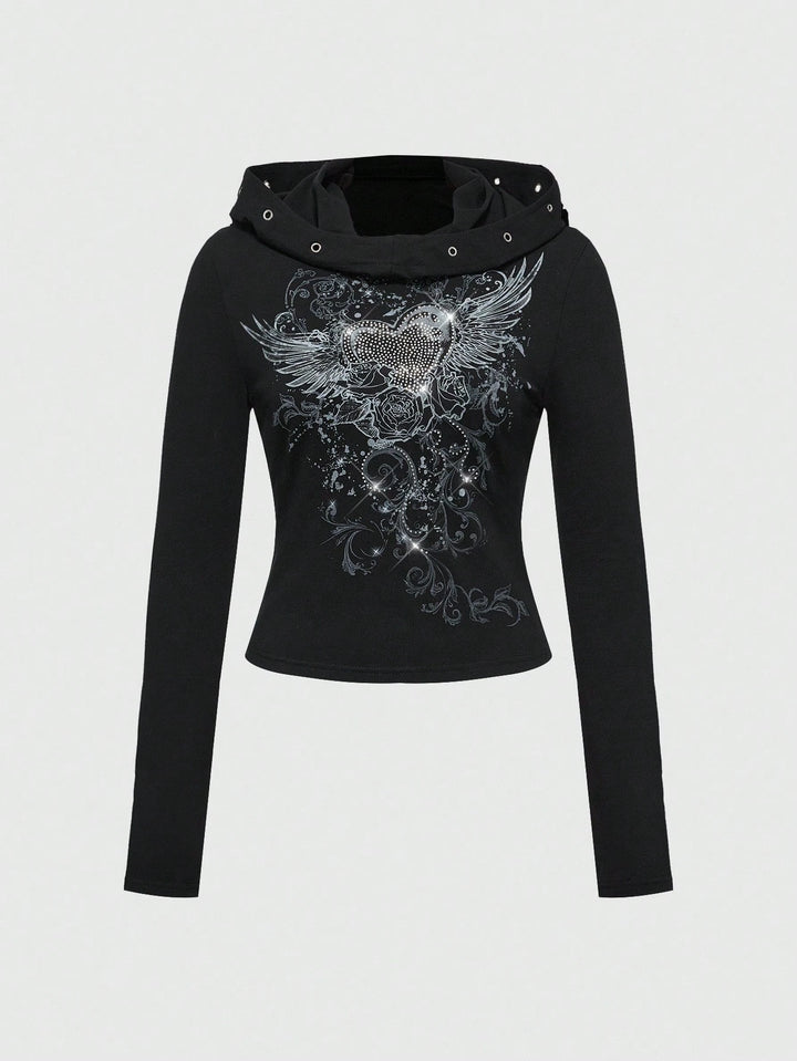 Hanorac Shein, negru