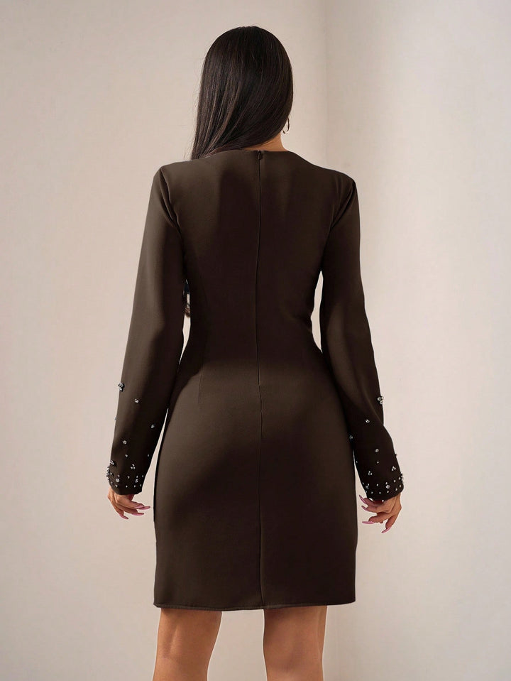 Rochie mini SHEIN, maro