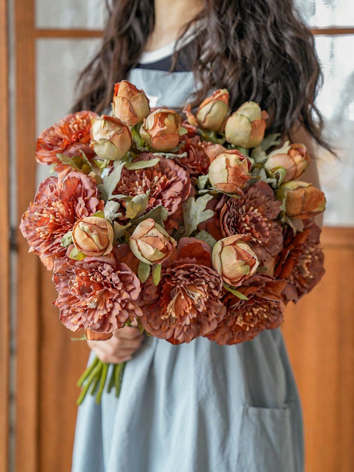 Floari artificiale SHEIN, mix culori