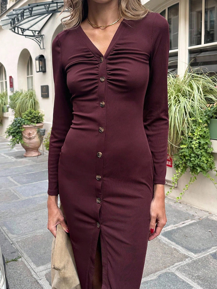 Rochie maxi SHEIN, vișiniu