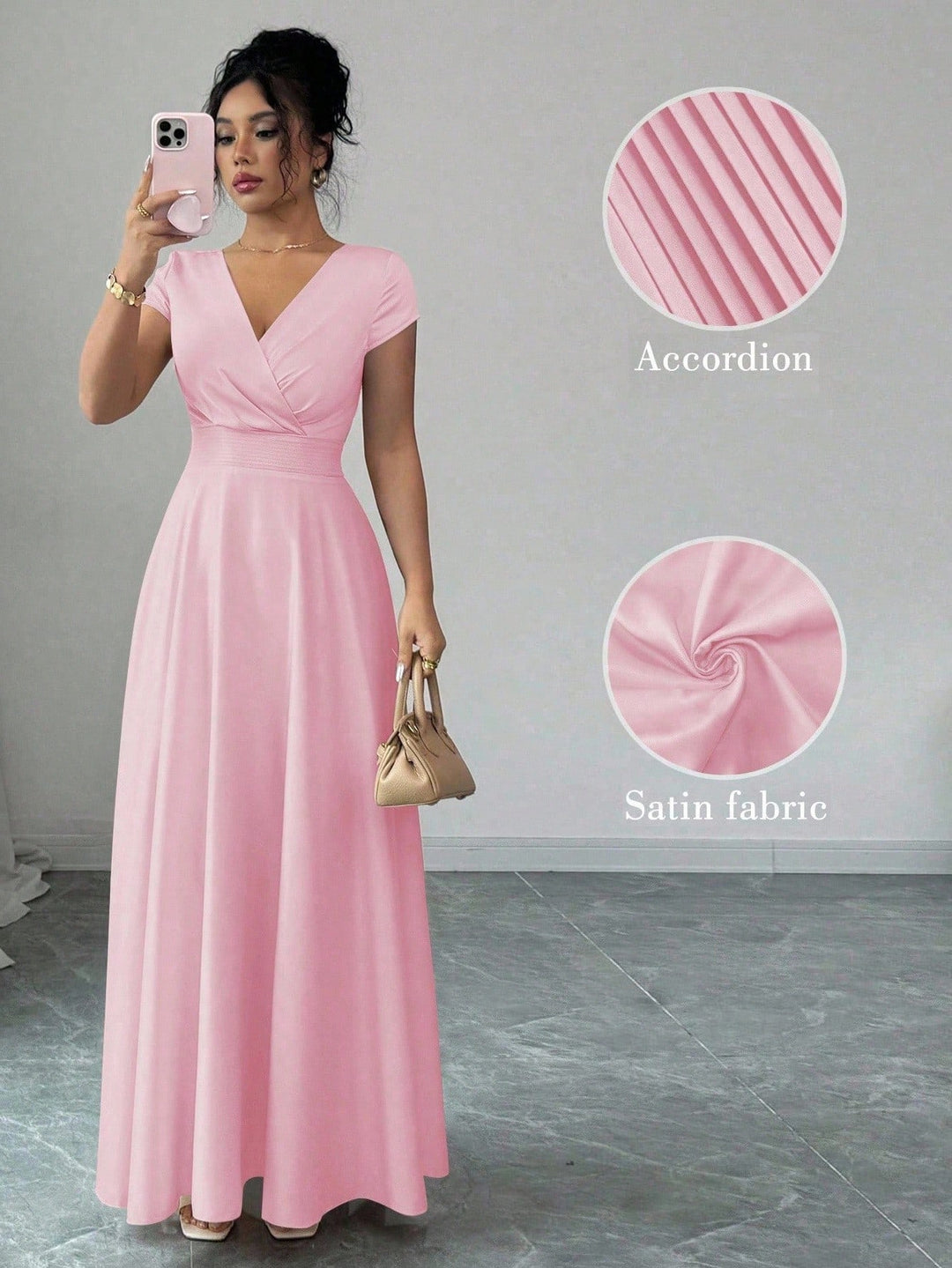 Rochie maxi SHEIN, roz
