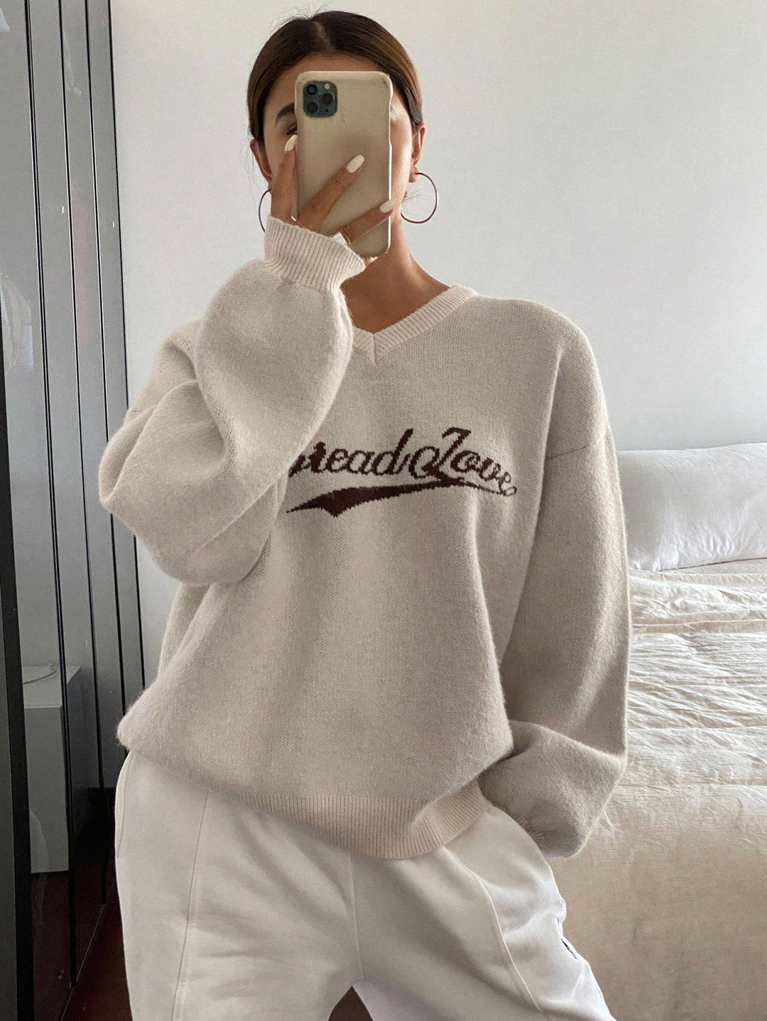Pulover SHEIN, bej