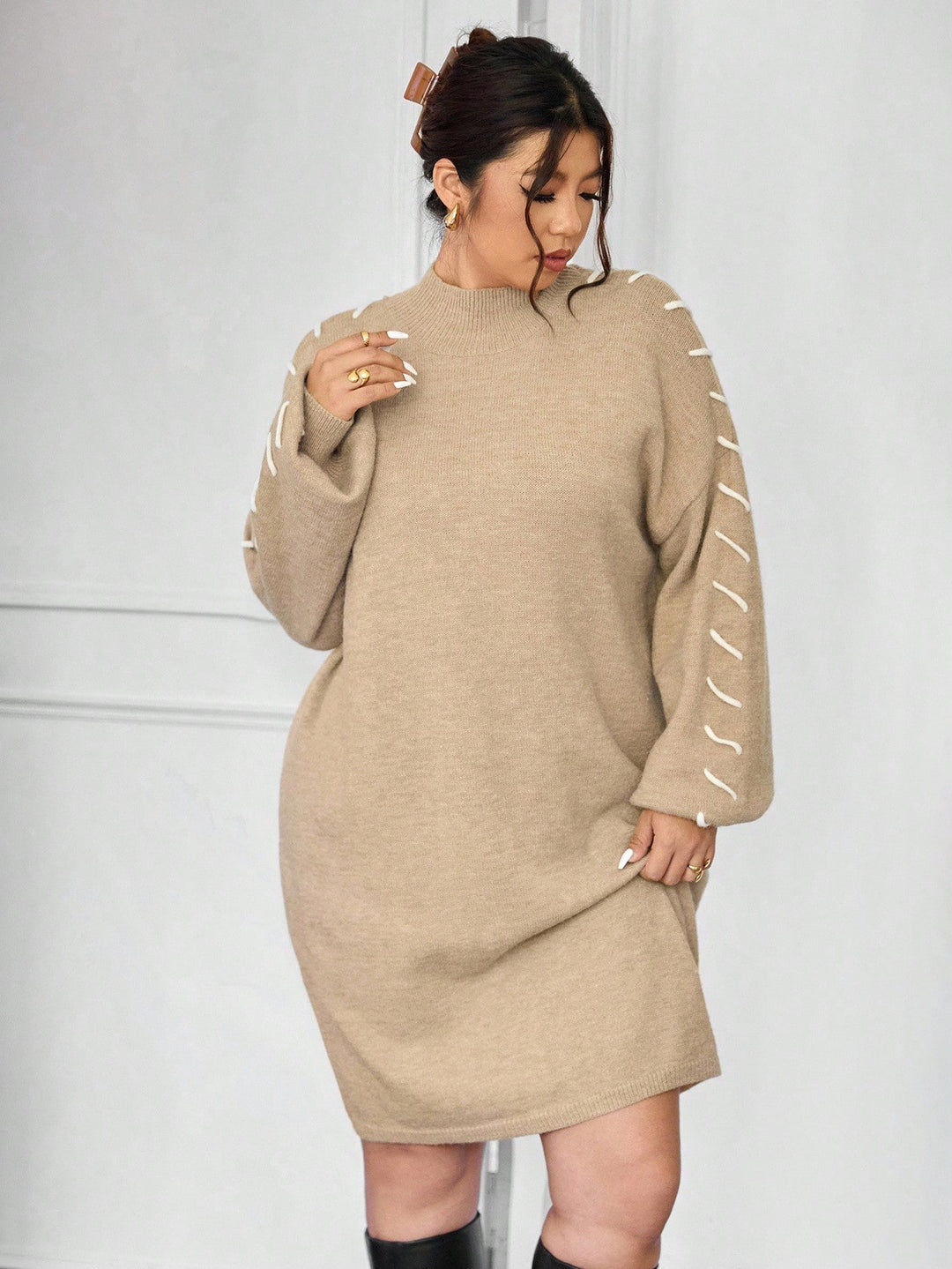 Rochie SHEIN, kaki