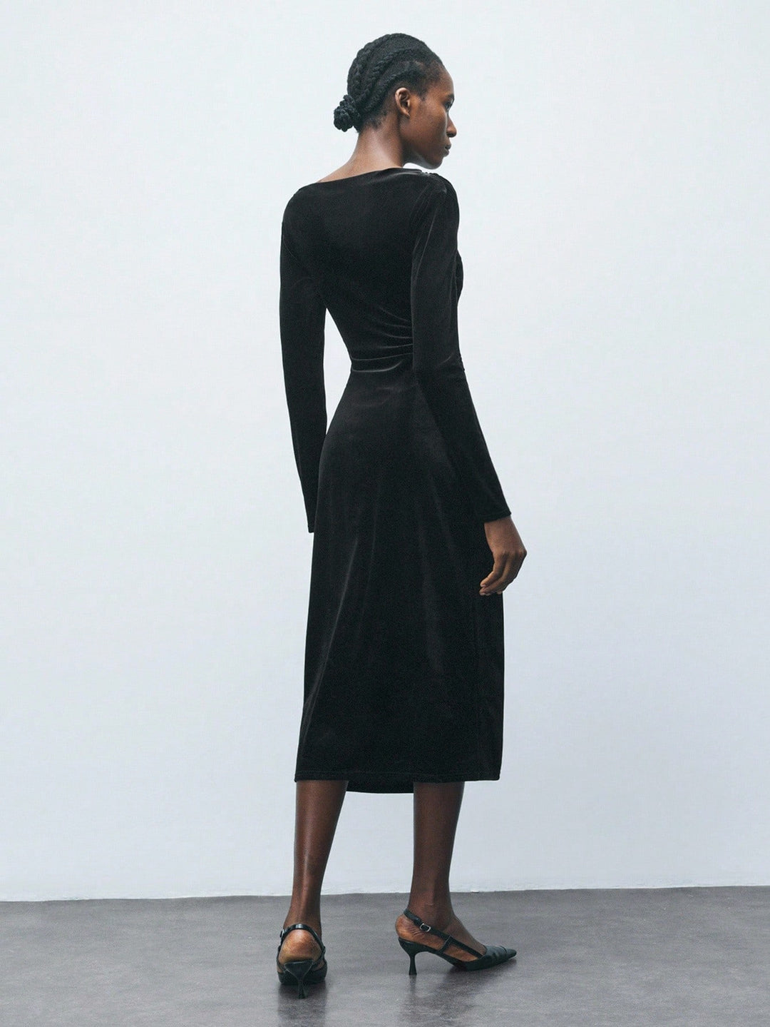 Rochie midi SHEIN, negru