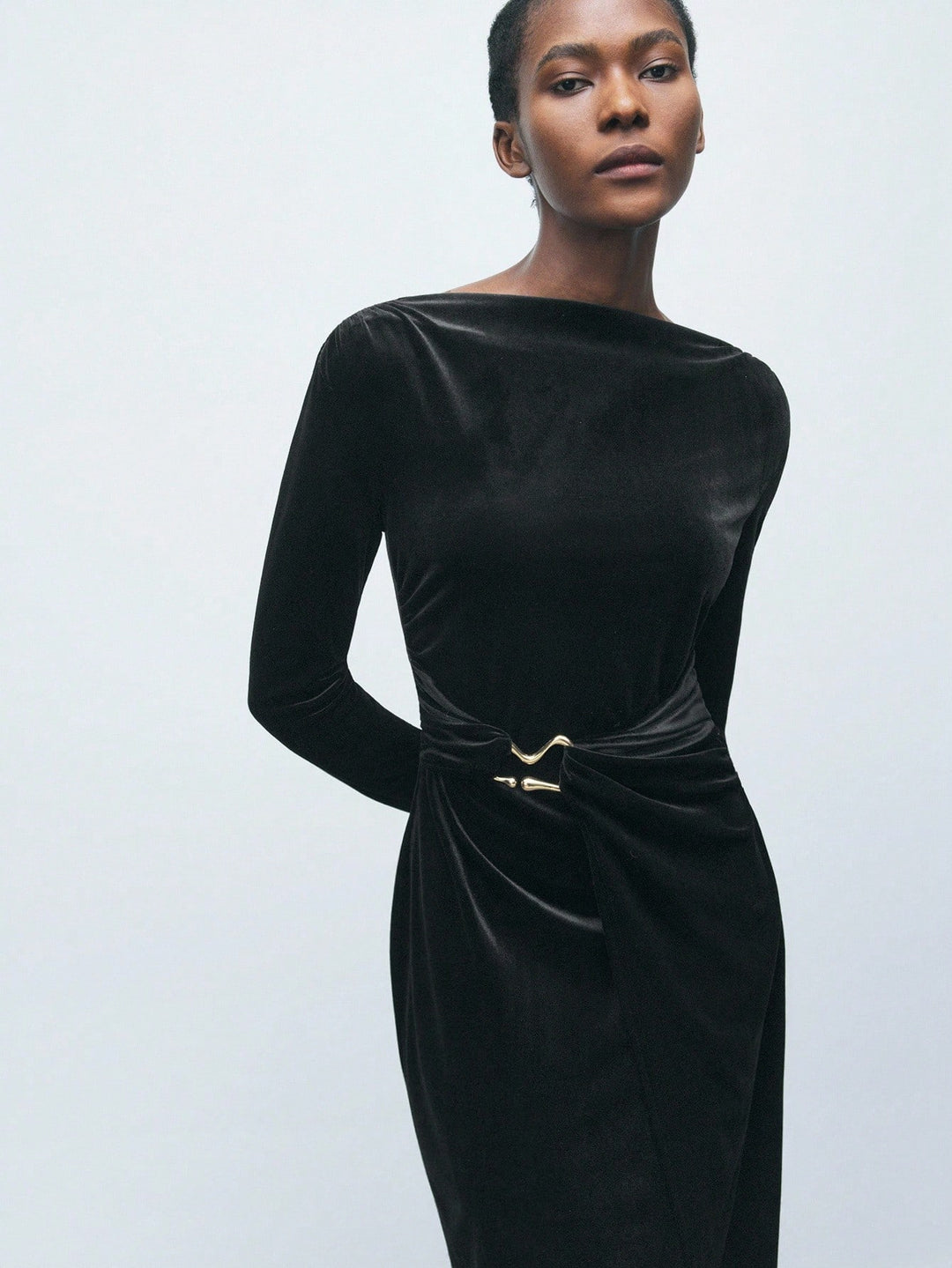 Rochie midi SHEIN, negru