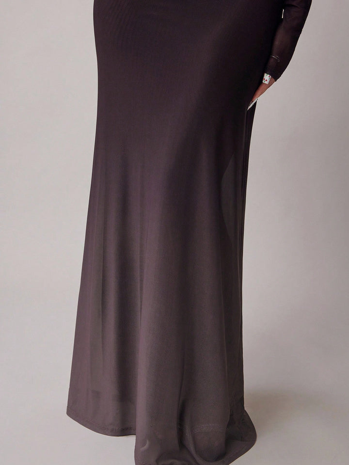 Rochie maxi Shein Curve+, mix culori