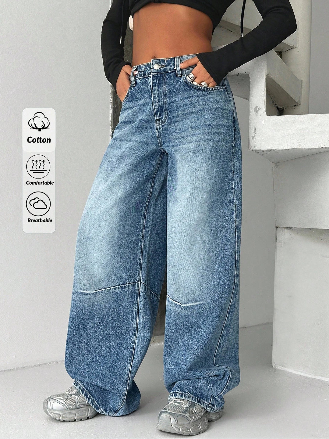 Jeans SHEIN, albastru