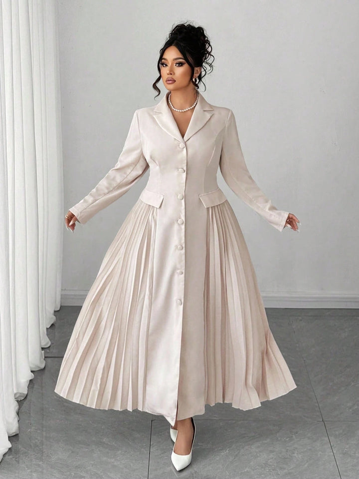 Rochie maxi SHEIN, crem