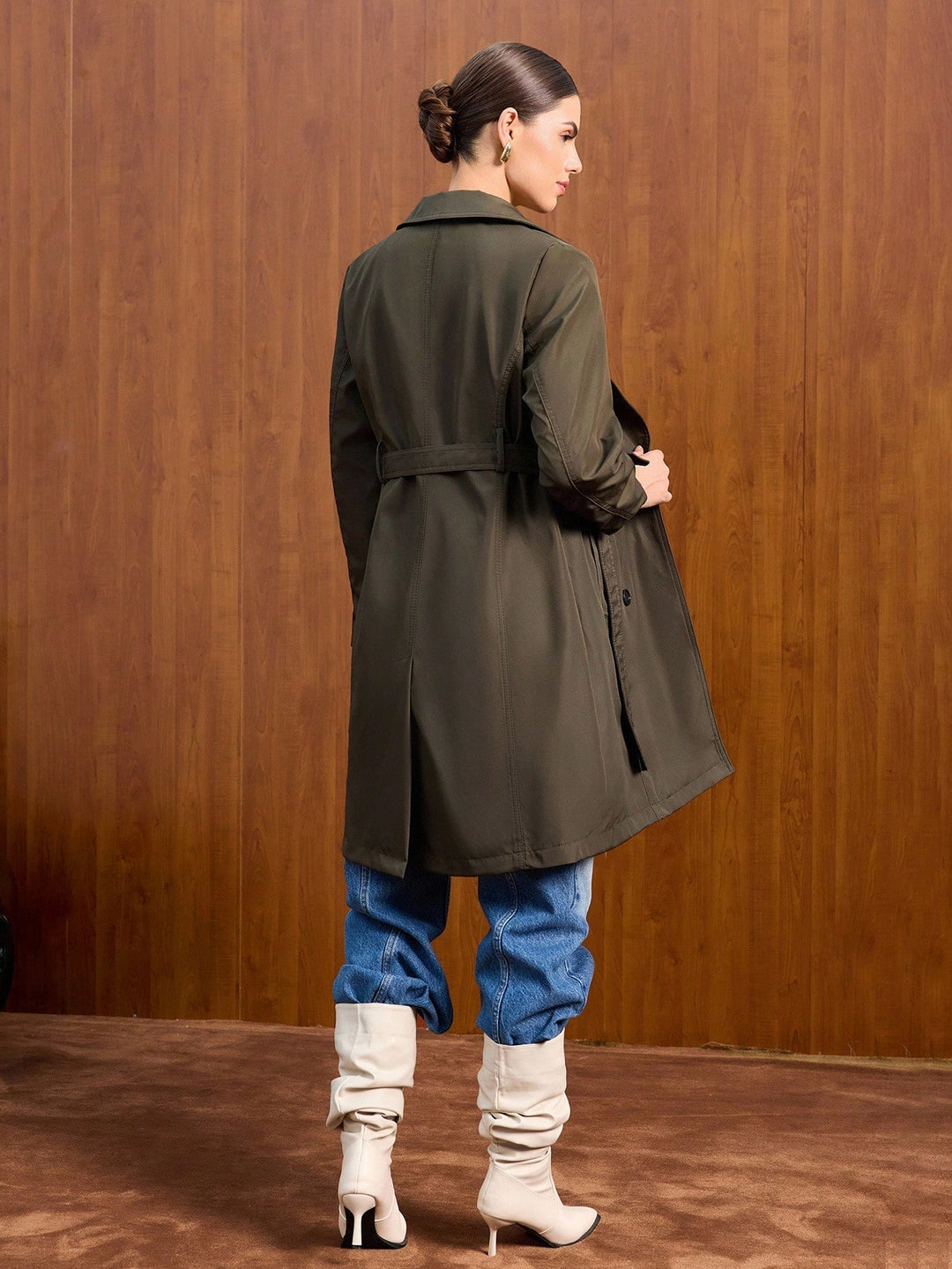 Trench SHEIN, kaki