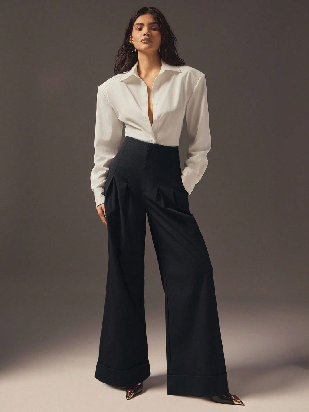 Pantaloni SHEIN, negru