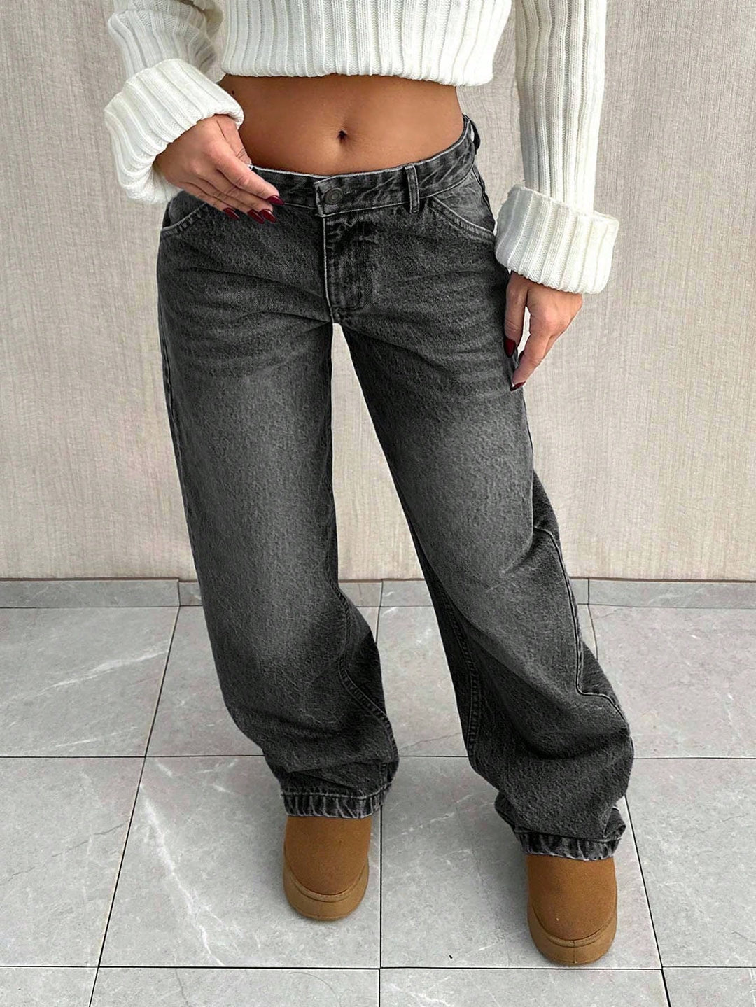 Jeans SHEIN, negru
