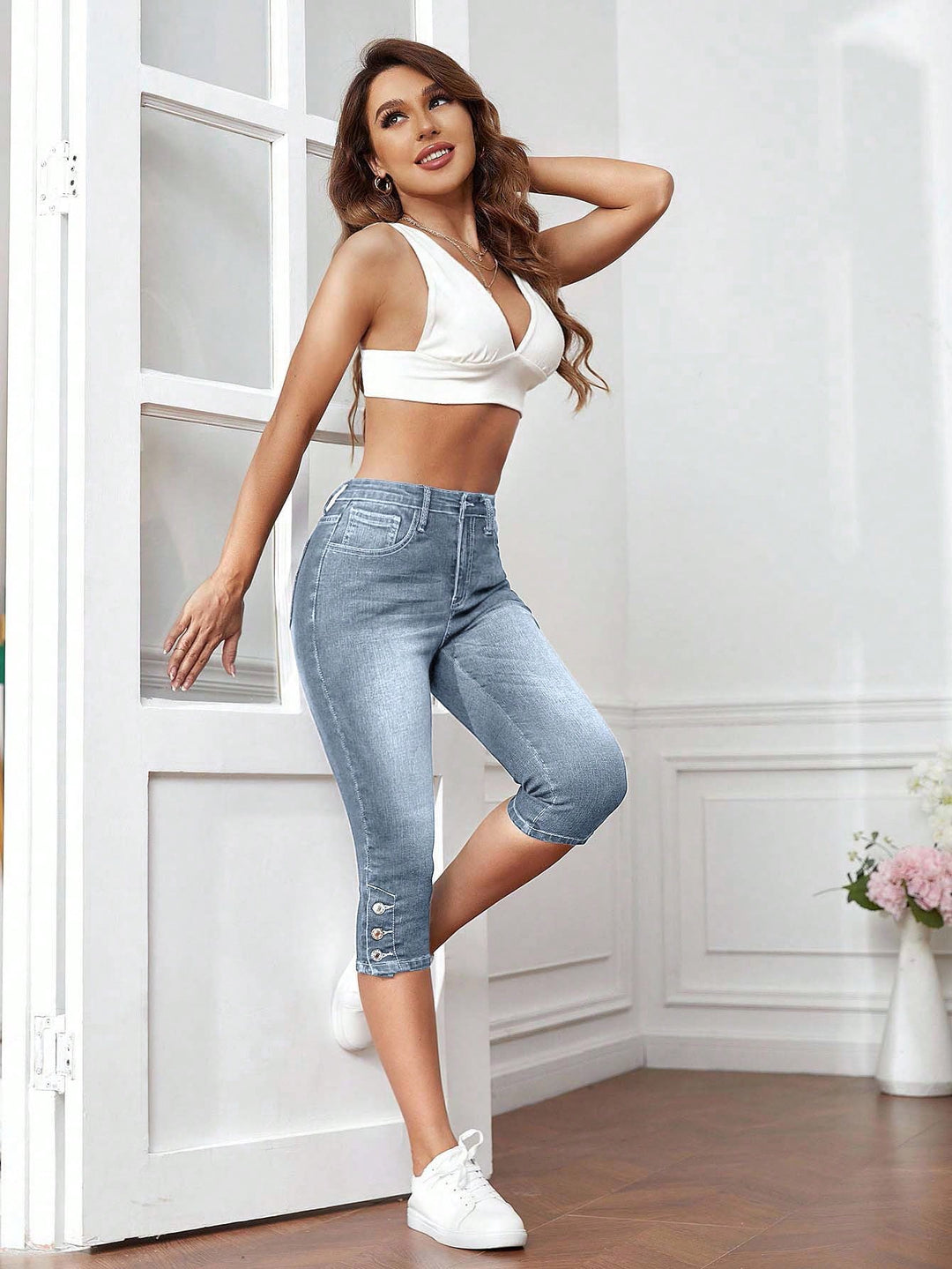 Jeans SHEIN, albastru
