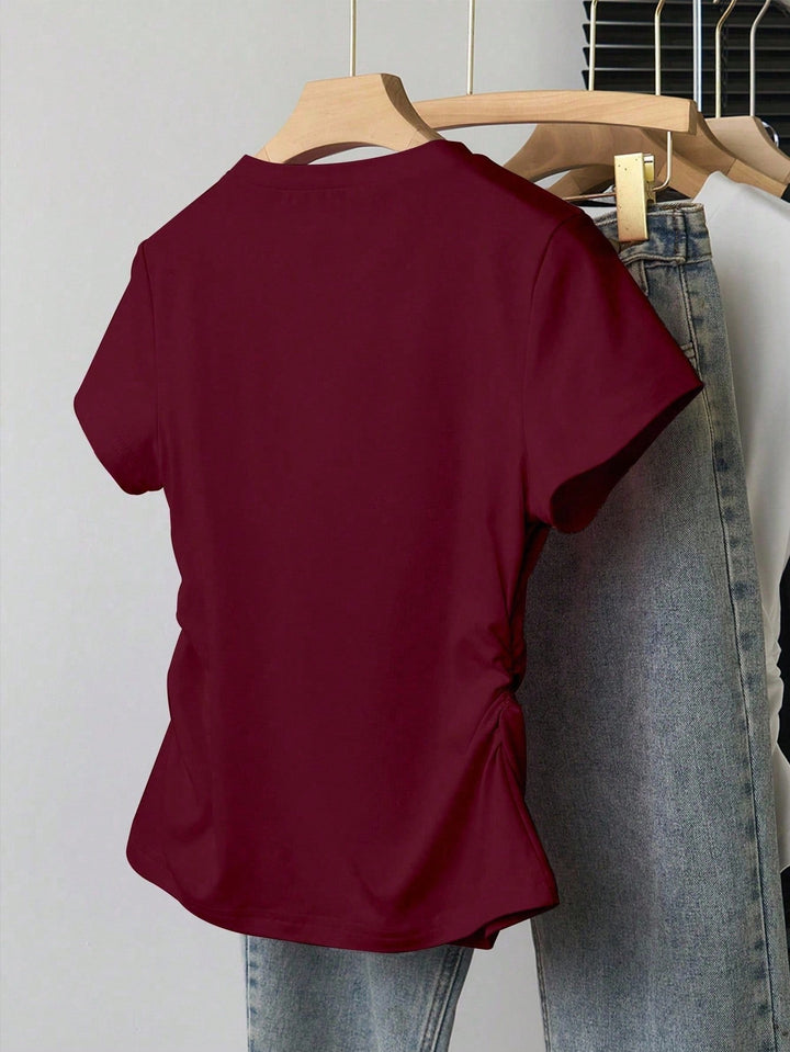 Tricou SHEIN, vișiniu