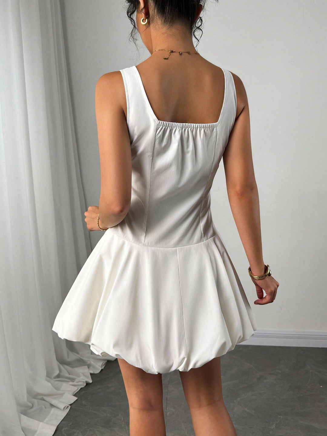 Rochie mini SHEIN, alb