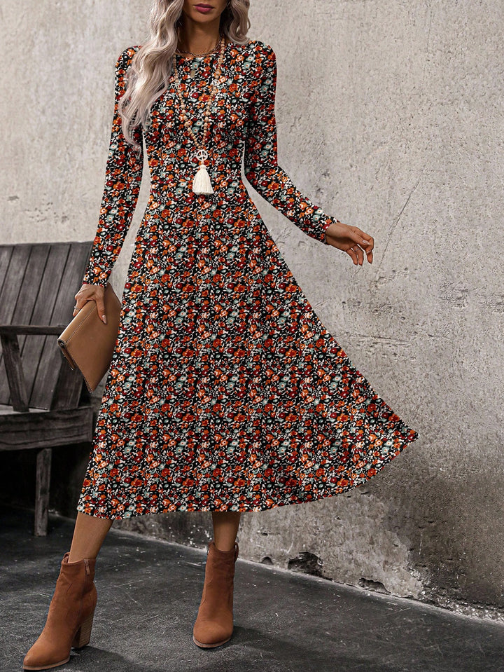 Rochie midi SHEIN, mix culori