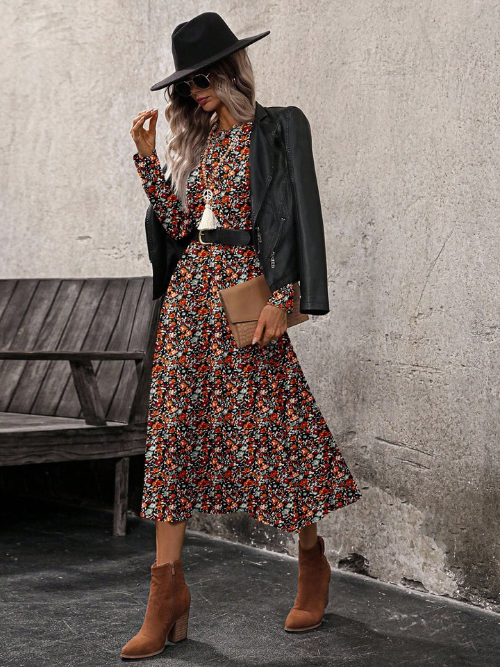 Rochie midi SHEIN, mix culori