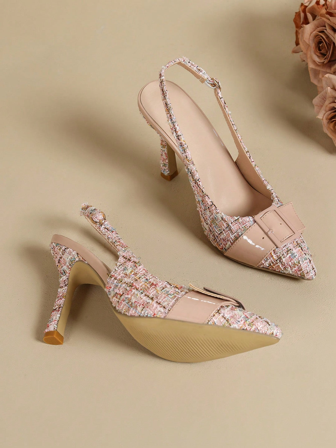 Pantofi cu toc SHEIN, roz