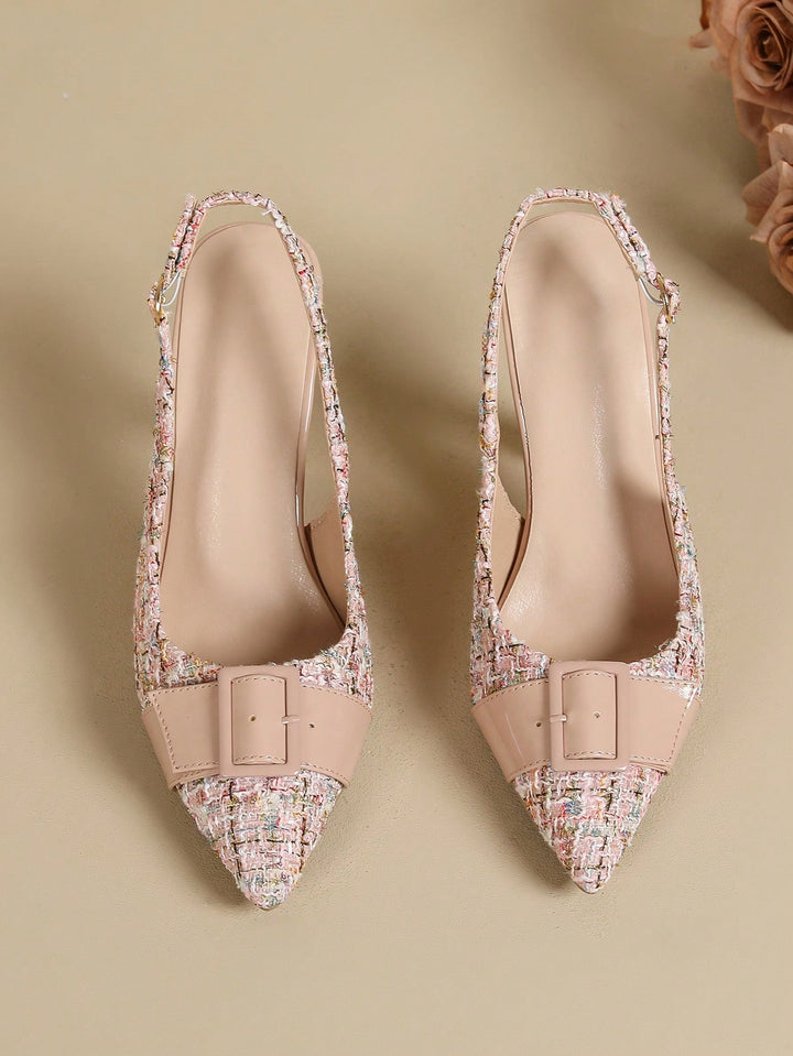 Pantofi cu toc SHEIN, roz