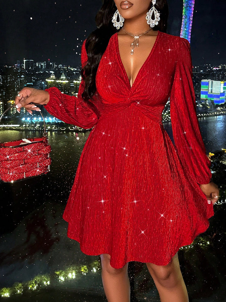 Rochie Midi Shein, roșu