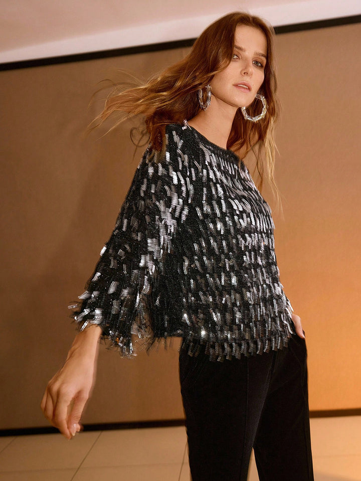 Top SHEIN, negru