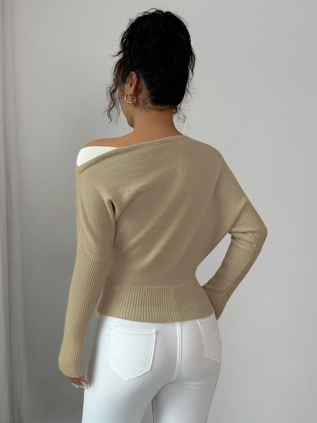Pulóver Shein, Khaki