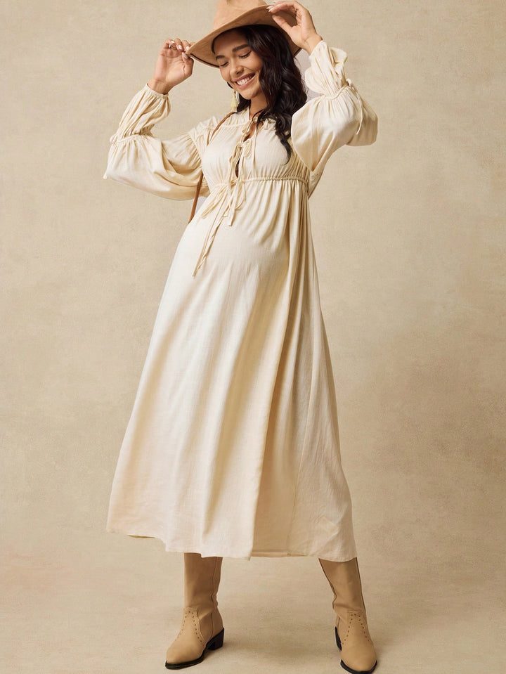 Rochie maxi SHEIN, crem